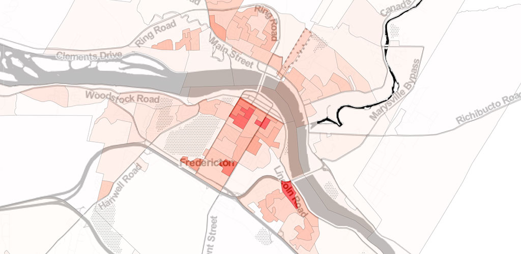 fredricton map