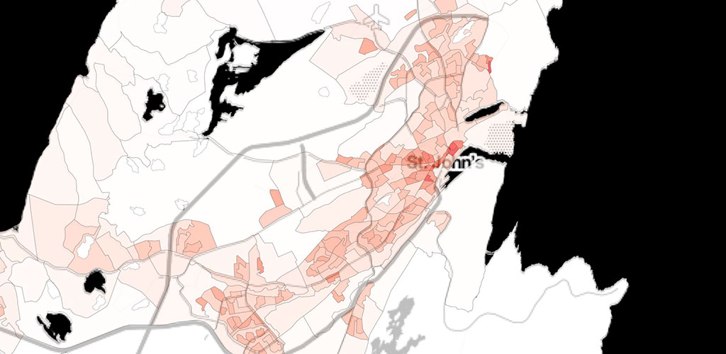 newfoundland density map